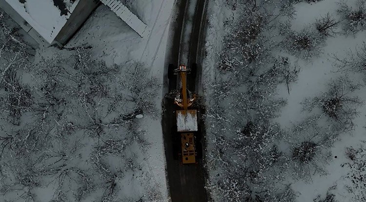 Samsun Atakum'da yoğun kar mesaisi