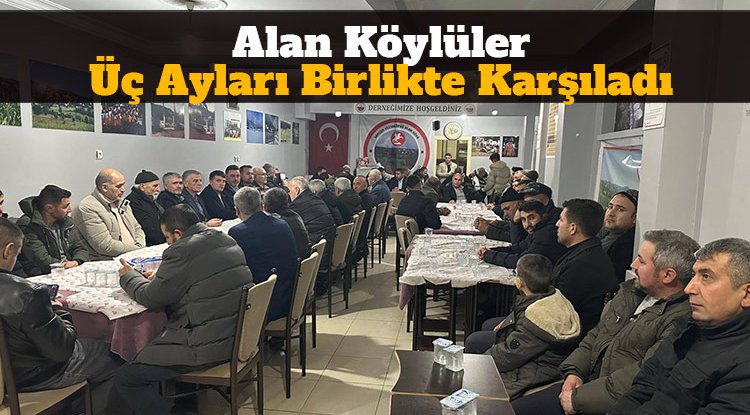 Alan Köylüler, üç ayları birlikte karşıladı
