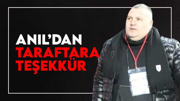 Anıl'dan Samsunspor taraftarına teşekkür