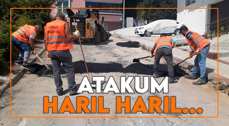 Atakum Belediyesi yol çalışmalarında hız kesmiyor