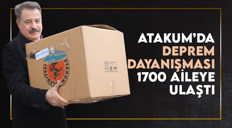Atakum’da deprem dayanışması bin 700 aileye ulaştı