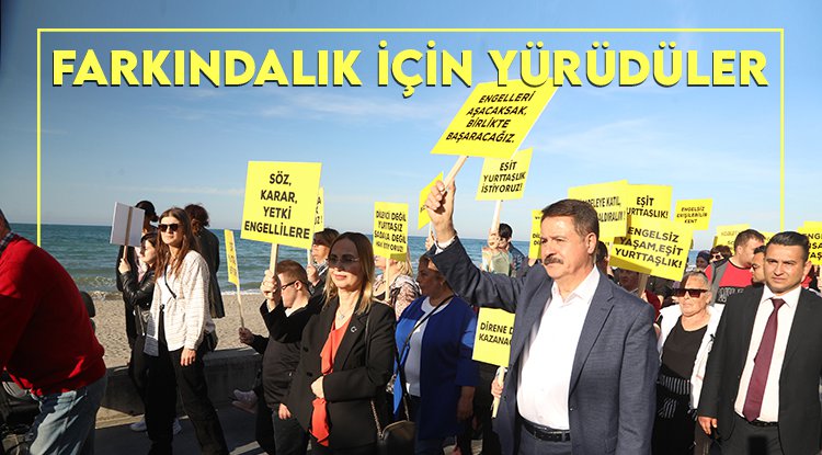 Atakum’da farkındalık yürüyüşü