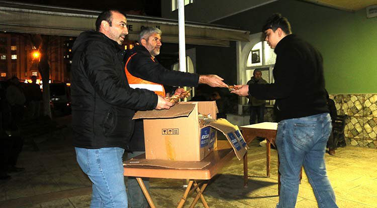 Atakum'dan kandil simidi ikramı