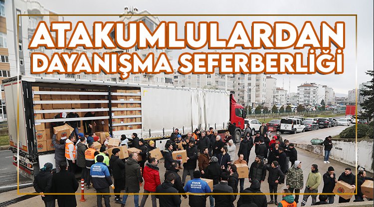 Atakum halkından dayanışma seferberliği