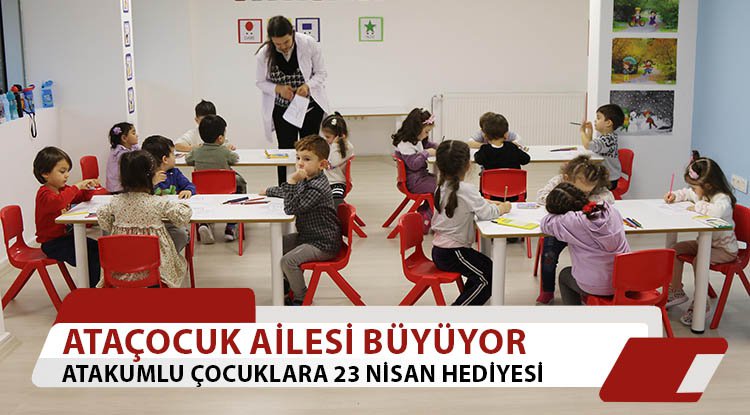 Atakumlu çocuklara 23 Nisan hediyesi