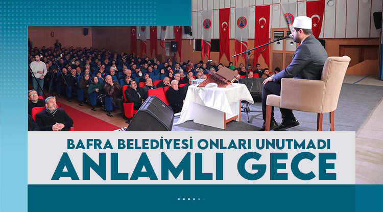 Bafra'da depremde hayatını kaybedenler için Kur'an okundu