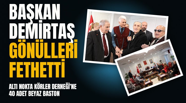 Başkan Demirtaş'tan gönüllere dokunan destek