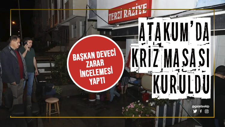 Başkan Deveci’den yağış zararı incelemesi