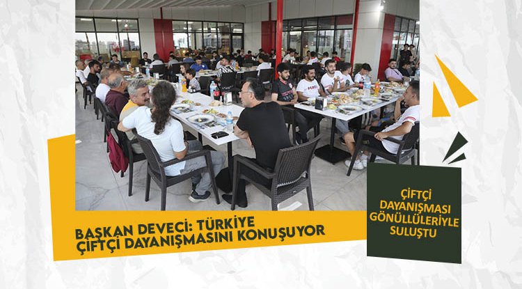 Başkan Deveci, karpuzu 1 liraya indiren gönüllülerle buluştu