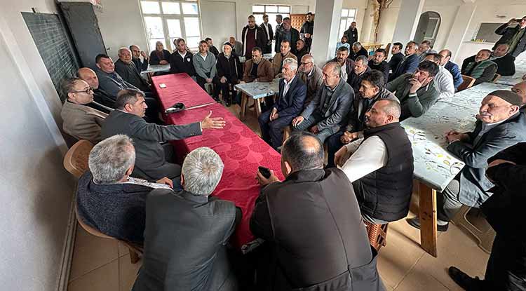Başkan Mucur, köy köy bayramlaşıyor