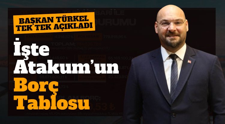 Başkan Türkel açıkladı: İşte Atakum'un mali tablosu