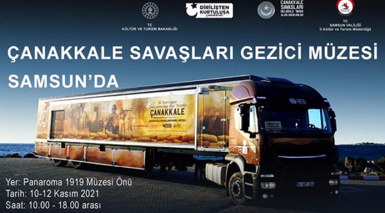 Çanakkale Gezici Müzesi Samsun'a geliyor