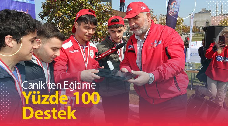 Canik Belediyesi’nden eğitime yüzde yüz destek