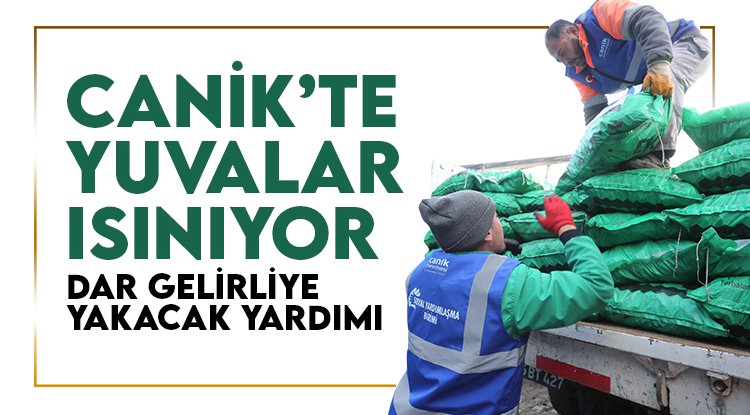 Canik Belediyesi’nden yakacak desteği