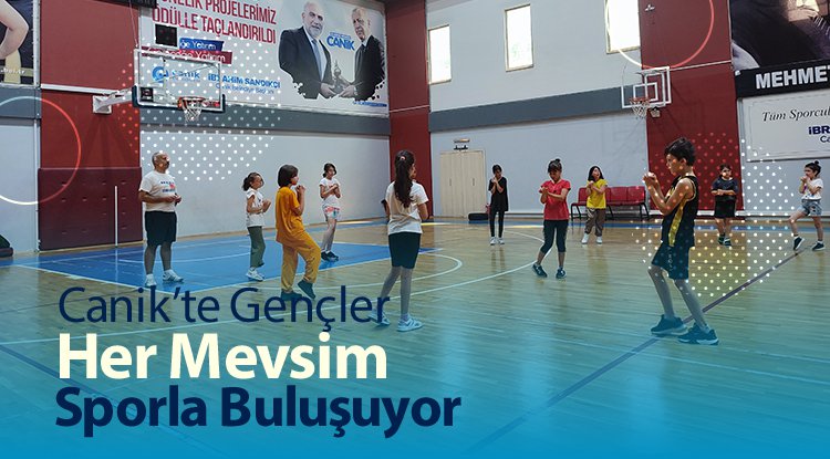 Canik’te gençler her mevsim sporla buluşuyor