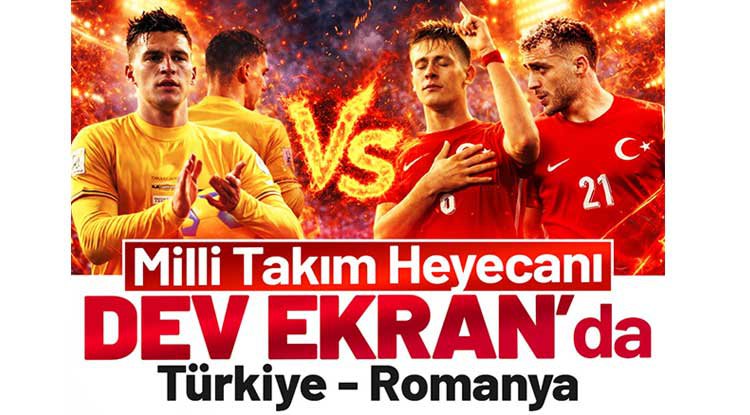 Canik'te Milli Maç Coşkusu Dev Ekranda Yaşanacak