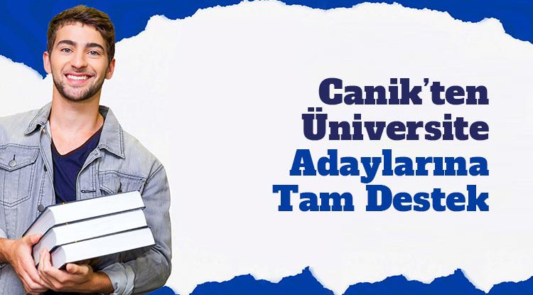 Canik’ten üniversite adaylarına tam destek
