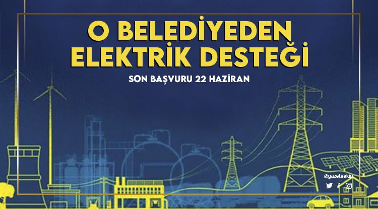 Canik'ten vatandaşa elektrik desteği