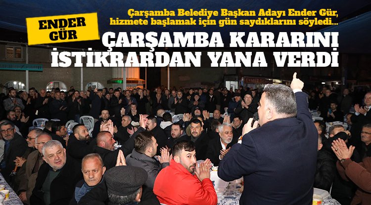 Çarşamba kararını verdi: İstikrara Ender Gür ile devam