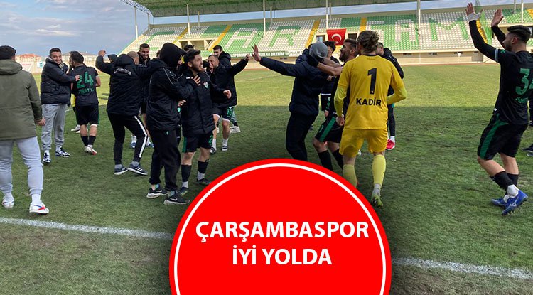 Çarşambaspor'da galibiyet sevinci