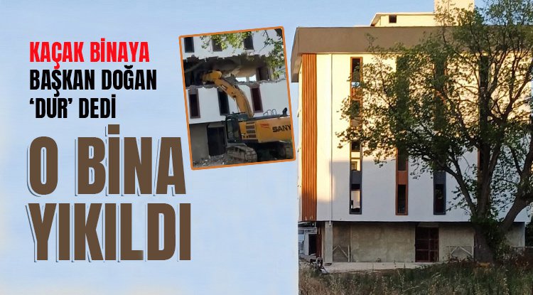 Cemil Deveci döneminde yapılan 6 katlı kaçak binaya Halit Doğan engeli