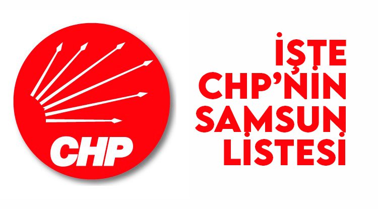 CHP'den Samsun'da sürpriz liste