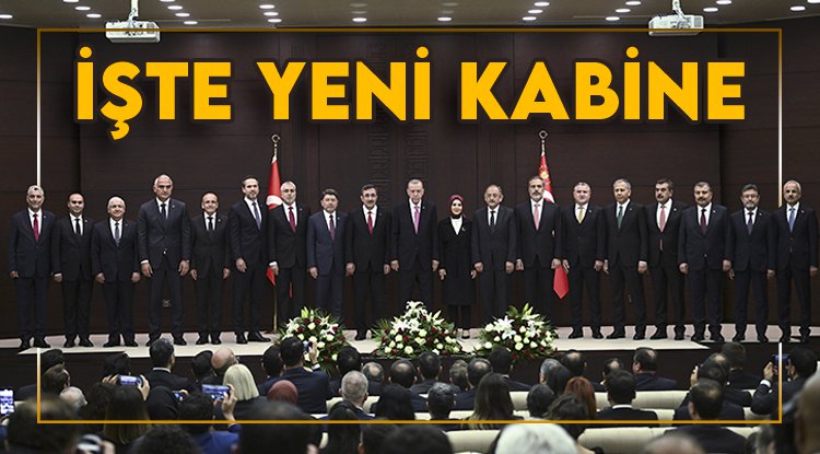 Cumhurbaşkanı Erdoğan kabinesini açıkladı