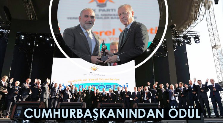Erdoğan'dan Sandıkçı'ya ödül