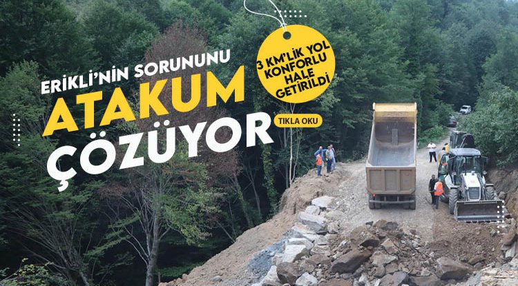 Erikli Mahallesi’nin yol sorununu Atakum Belediyesi çözüyor