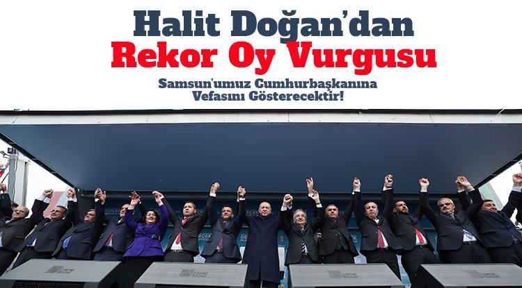 Halit Doğan'dan 'rekor oy' vurgusu