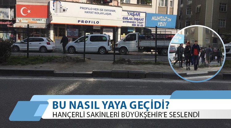 Hançerli sakinlerinden Büyükşehir'e yaya geçidi çağrısı
