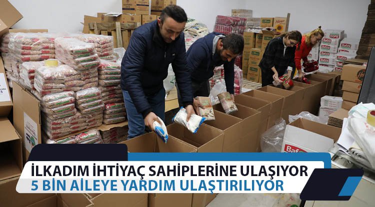 İlkadım Belediyesi 5 bin aileye yardım ulaştırıyor