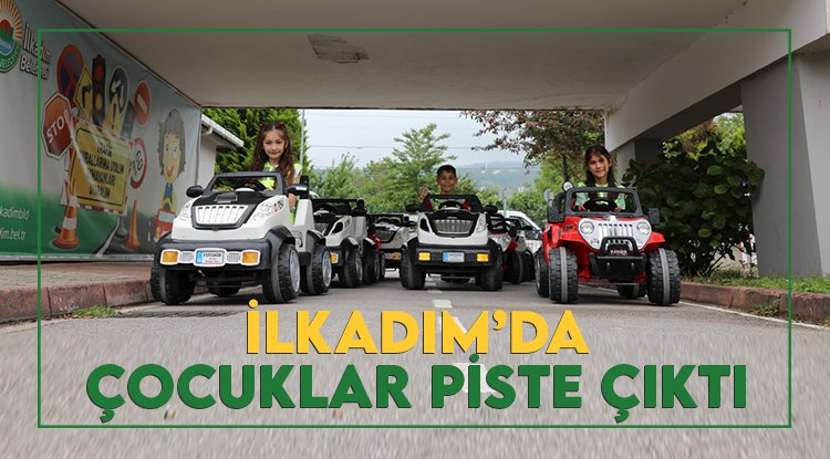 İlkadım'da çocuklar piste çıktı