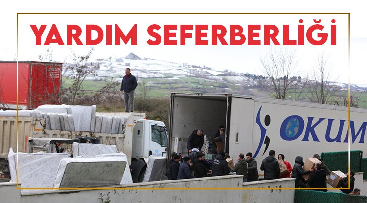 İlkadım halkı depremzedelerin yardımına koşuyor