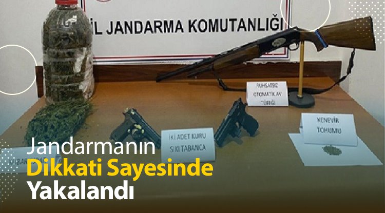 Jandarmanın dikkati zehir tacirlerini yakalattı