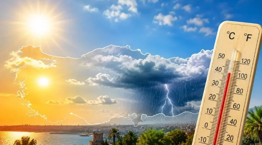 Meteoroloji’den sağanak uyarısı: Sıcaklıklar mevsim normallerinin üzerinde