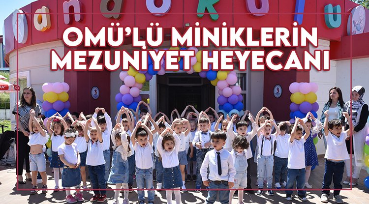 Miniklerin mezuniyet sevinci