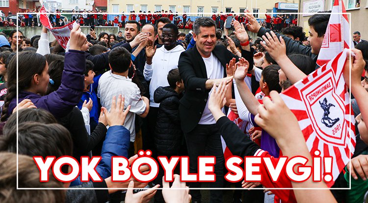 Öğrencilerden Samsunspor'a sevgi seli