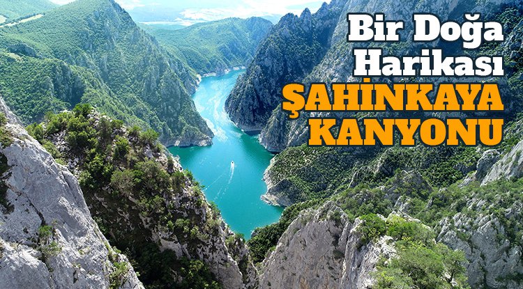 Şahinkaya Kanyonu'na ziyaretçi akını