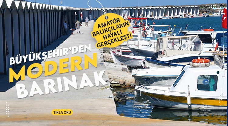 Samsun'da Batı Park Balıkçı barınağı modern hale geldi