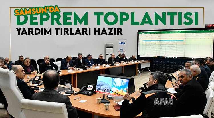 Samsun'da deprem toplantısı