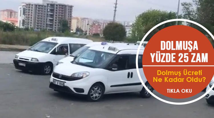 Samsun'da dolmuşa yeni zam