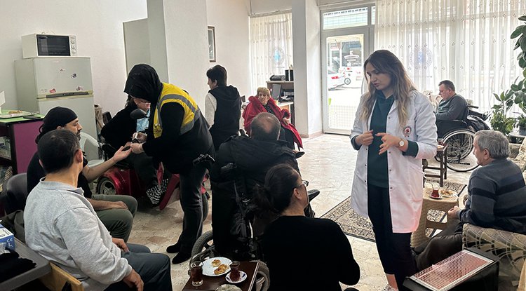 Samsun'da engelli bireylere özel eğitim çalışması