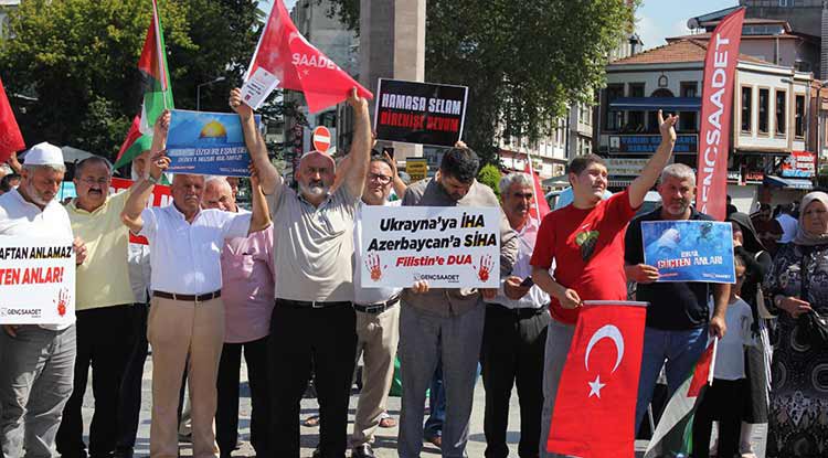 Samsun'da Genç Saadet'ten 'Gazze Ölüyor' çağrısı!