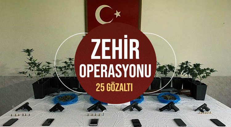 Samsun'da 25 gözaltı