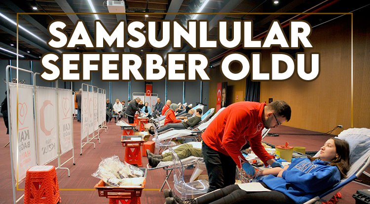 Samsun'da 3 günde 2 bin 545 kişi kan verdi