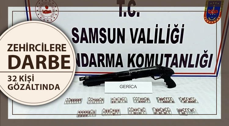Samsun'da Jandarmadan zehircilere geçit yok