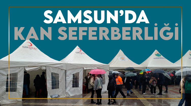 Samsun'da kan bağışı kuyruğu