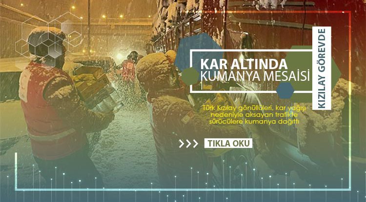 Samsun'da kar altında kumanya dağıttılar