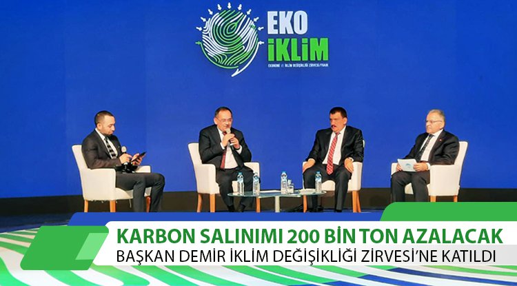 Samsun'da karbon salınımı 200 bin ton azalacak
